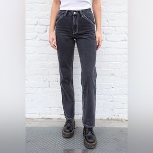 Black brandy melville cargo Crispina pants